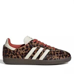Adidas Animal Print Sneakers with White Stripes